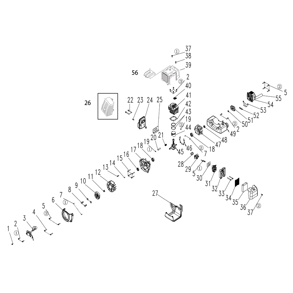Мотобур (бензобур) МБ1-150