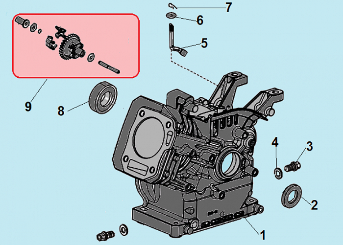 7 ЦИЛИНДР - МАГНЕТО КУЛЬТИВАТОР CHAMPION ВC7712