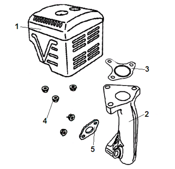 11 ГЛУШИТЕЛЬ МОТОПОМПА CHAMPION GHP40-2