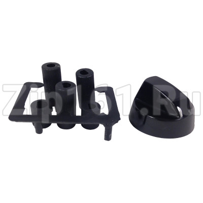 Ручка газового крана универсальная, 1 шт, черная